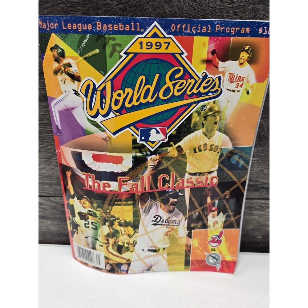 Vintage 1997 World Series‎ Official Program MLB The Fall Classic Marlins Indians
